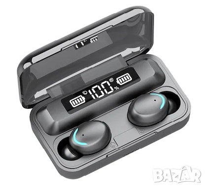 Безжични Блутут Слушалки TWS F9 5C tws Пауър Банк външна батерия безкабелни слушалки с дисплей и тъч, снимка 4 - Слушалки, hands-free - 42279388