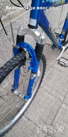 Алуминиев велосипед 26цо 21 ск shimano палцови команди преден амортисьор всичко по колелото ок, снимка 3 - Велосипеди - 38562056