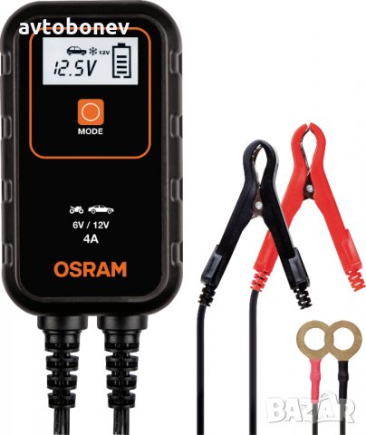 SМАRТ зарядно устройство за акумулатор OSRAM 904 - 6/12V,4A, снимка 3 - Аксесоари и консумативи - 35411865
