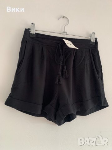 Черни къси панталонки черен панталон , снимка 2 - Къси панталони и бермуди - 40045438