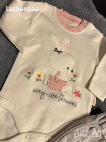 Комплект зайче за момиче, снимка 3 - Комплекти за бебе - 49214805