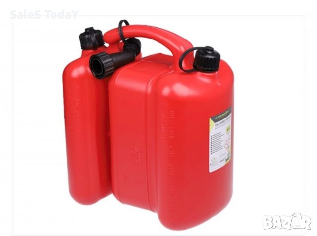Туба за гориво и масло, 6л и 3л в едно, двойна, снимка 2 - Аксесоари и консумативи - 38818748