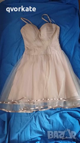 Златисто бежова рокля, снимка 4 - Сватбени рокли - 44264565