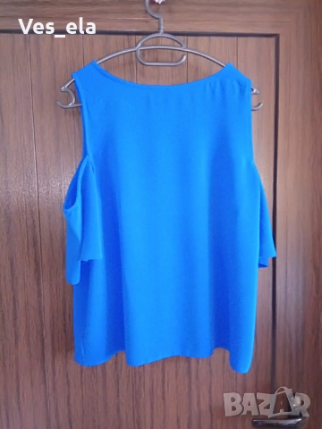 ефирна къса блузка с голи рамене