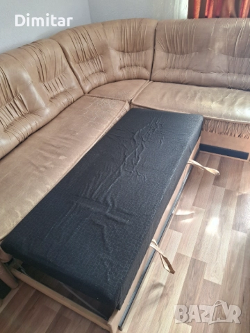 Холов ъгъл от три части, снимка 8 - Дивани и мека мебел - 52000578