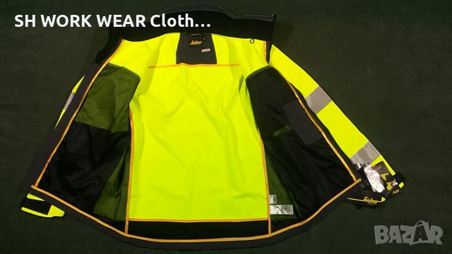 Snickers 1230 High Vis Softshell Jacket Work Wear размер XL работно яке водонепромукаемо W1-25, снимка 12 - Якета - 40102534