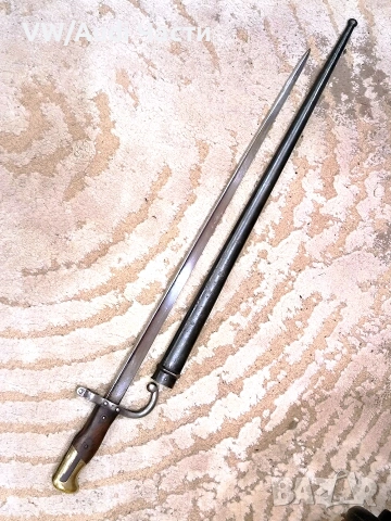Френски щик нож байонет ГРА GRASS M1874 Waffenfabrik Steyr 1885 гръцка поръчка, снимка 2 - Антикварни и старинни предмети - 54001460