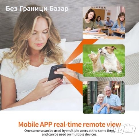 Нова Скрита Камера WiFi Full HD 1080P - Нощно Виждане, Лесна Употреба, снимка 7 - Други - 44239046