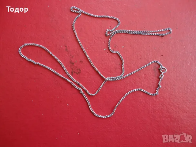 Сребърна верижка колие 835 , снимка 4 - Колиета, медальони, синджири - 47463269
