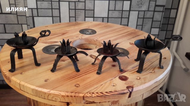 Свещници от ковано желязо 10лв за брой , снимка 3 - Декорация за дома - 37359353