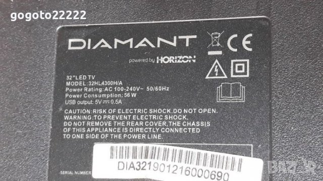 DIAMANT 32HL4300H A на части , снимка 12 - Телевизори - 37404068