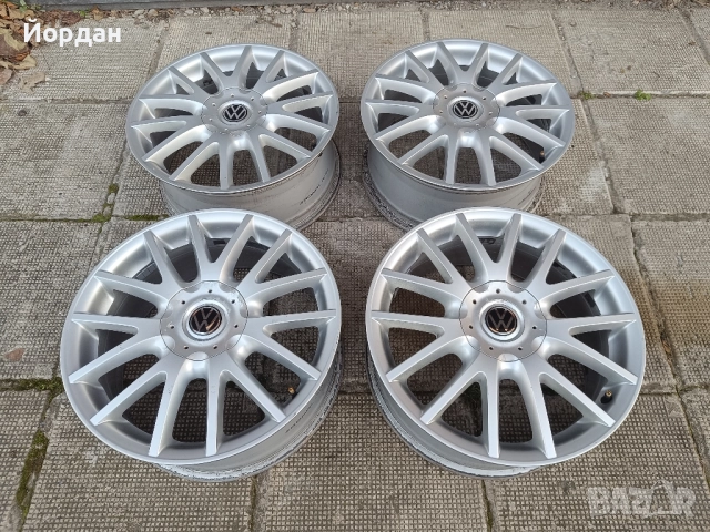 ОРИГИНАЛНИ алуминиеви джанти 17' 5x112 57,1 ФОЛКСВАГЕН GOLF 5 GT / VOLKSWAGEN TOURAN JETTA CADDY, снимка 2 - Гуми и джанти - 52817523