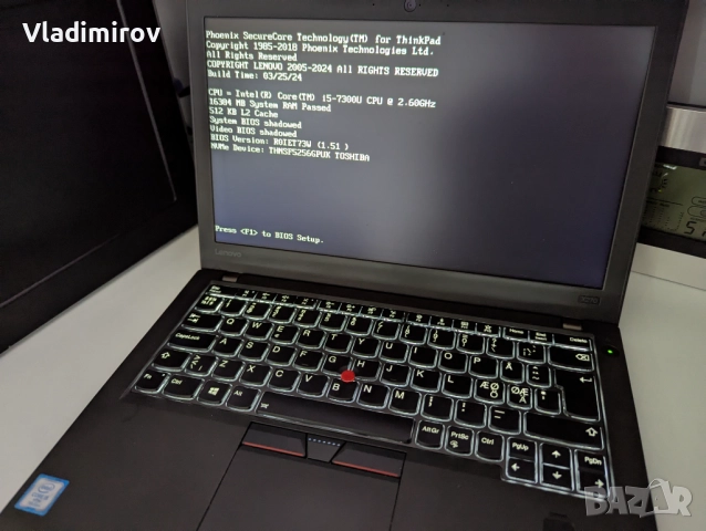Ултра компактен, запазен и здрав лаптоп - Lenovo ThinkPad X270, снимка 1