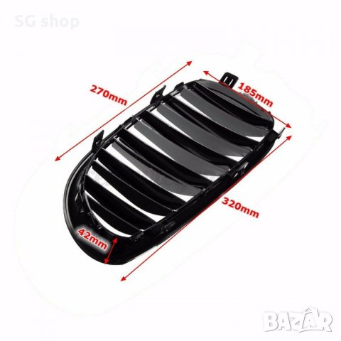 Двойни M5 M Бъбреци Решетки BMW E60 E61 2003г.-2010 БМВ Е60 Е61 Гланц, снимка 9 - Аксесоари и консумативи - 35126537