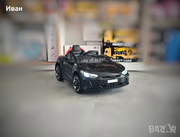 ТОП ЦЕНА!НОВО!Акумулаторна кола AUDI RS E-tron GT с меки гуми,12V батерия 