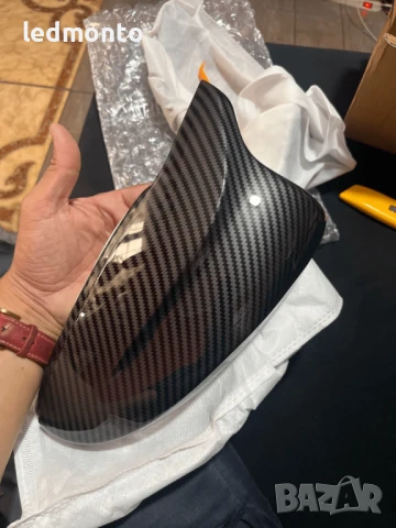 Карбонови капаци за огледала VW Jetta MK6 Passat B7 Scirocco CC – Комплект, на щипки, снимка 4 - Части - 50608574