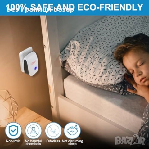 Нови 6 броя Мощен ултразвуков репелер срещу мишки, плъхове, хлебарки и комари, снимка 4 - Други стоки за дома - 52378489