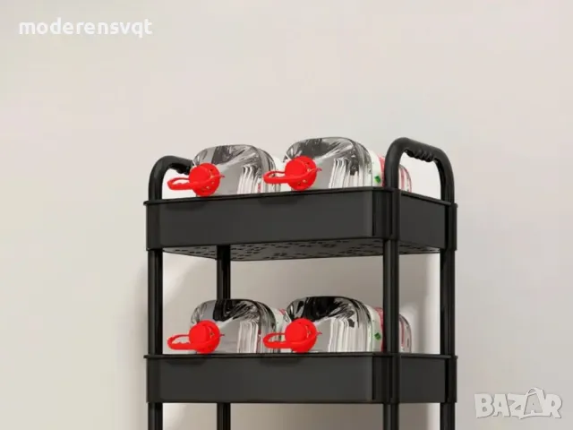 Етажерка кухня и баня 3 нива с колелца, снимка 4 - Етажерки - 49210134