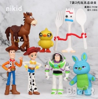 7 бр Toy Story Играта на играчките пластмасови фигурки PVC за игра и украса торта топер, снимка 1 - Фигурки - 35519755