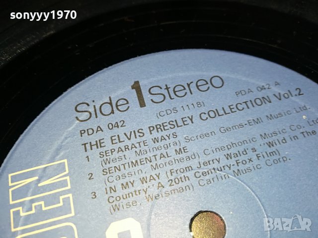 SOLD-ELVIS-2БР ПЛОЧИ-ВНОС ENGLAND 0307220943, снимка 8 - Грамофонни плочи - 37270711