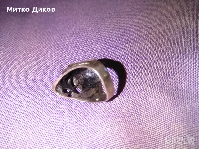 Сребърен пръстен 14грама 925 пр.Тип Харлей Дейвидсон черепи German Helmet skull ring, снимка 5 - Пръстени - 47513700