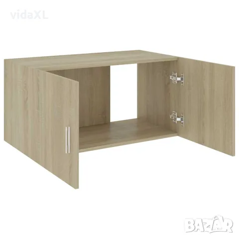 vidaXL Шкаф за стена, дъб сонома, 80x39x40 см, инженерно дърво, снимка 4 - Шкафове - 56147819