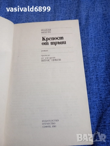 Ищван Фекете - Крепост от тръни , снимка 4 - Художествена литература - 52761216