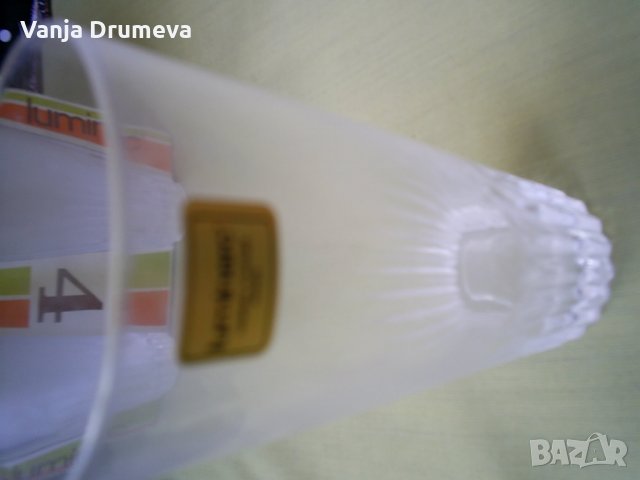 ретро сервиз стъклени чаши от Франция модел стъклени арки - нови, снимка 7 - Чаши - 37633630