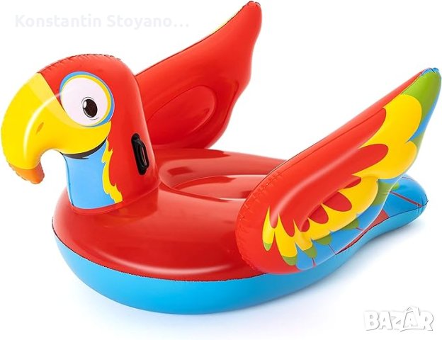 НОВ Надуваем дюшек папагал Bestway Peppy Parrot Ride-On, 2.03 м, снимка 3 - Надуваеми играчки - 42773839