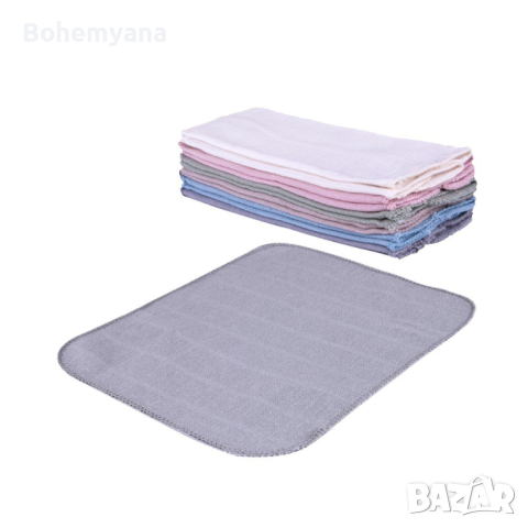 Бебешки памучни кърпички TERRA GAIA – 12 броя, снимка 2 - Прибори, съдове, шишета и биберони - 44746766