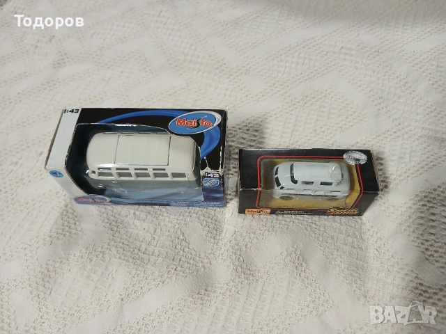 Ретро колекционерски колички Maisto VW BUS, снимка 2 - Колекции - 54016203