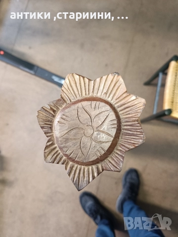 голяма дървена статуетка от масивно дърво!, снимка 4 - Статуетки - 52167017