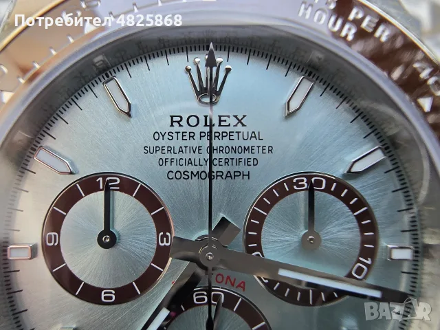 Rolex Daytona 126506 VSF 1:1 Best Edition Ice Blue Dial (Weighted)., снимка 8 - Луксозни - 56136524