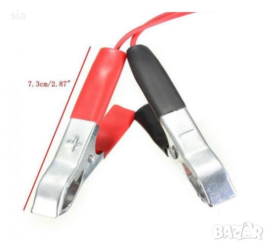 Разклонител за запалка с щипки за акумулатор,Гнездо за запалка и щипки, авто запалка, 5А, 12V, Черен, снимка 2 - Аксесоари и консумативи - 36814605