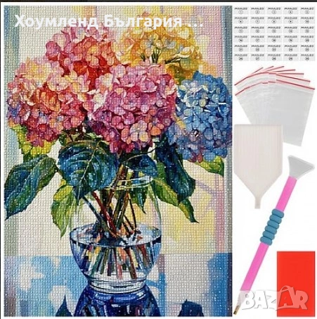 Гоблен с маниста тип диамантена мозайка - различни видове, снимка 4 - Гоблени - 54344944