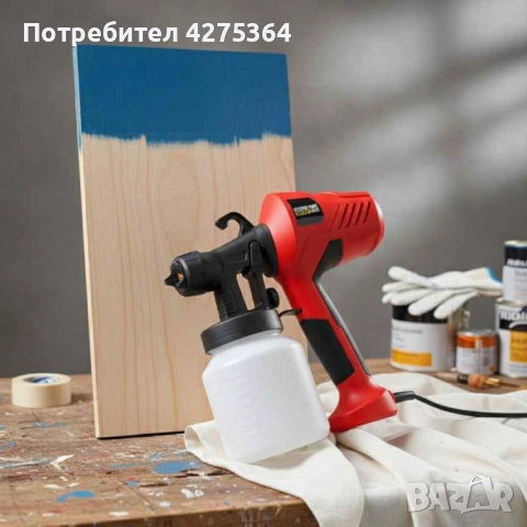 Електрически пистолет за боядисване Electric Paint Sprayer Elite — перфектно покритие без следи и ка, снимка 3 - Други инструменти - 52211407