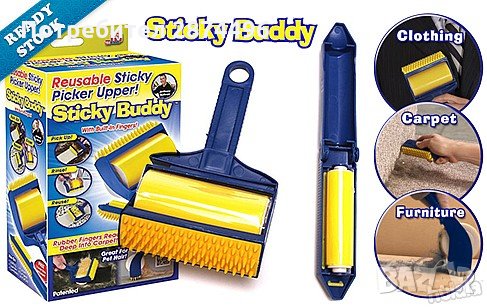  0512 ролка за обиране на косми Sticky Buddy, снимка 10 - Други стоки за животни - 30928927