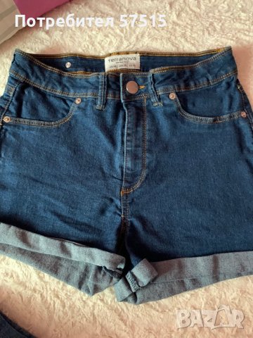 Bershka Terranova Дънкови къси панталони дамски, снимка 5 - Къси панталони и бермуди - 40091821