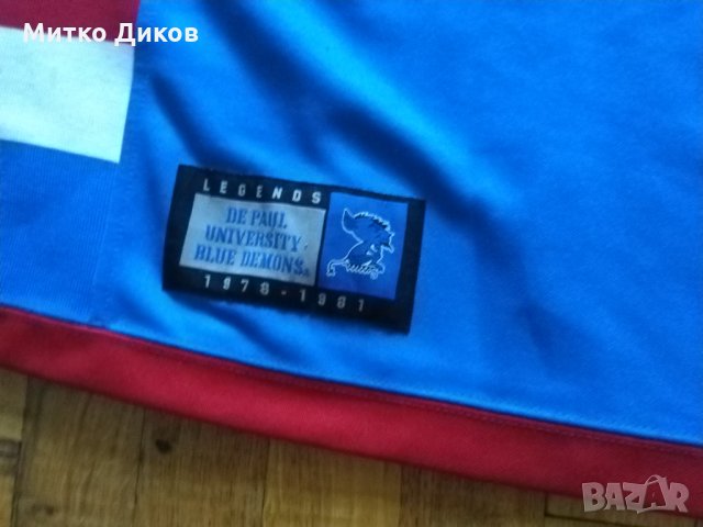 Баскетболна тенсика Depaul Blue Demons #24 Mark Aguirre  Хардууд легенди размер ХХЛ          , снимка 2 - Баскетбол - 34464700