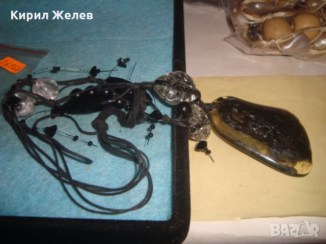 ФЕШЪН АРТ КОЛИЕ МЕДАЛЬОН СМОЛА МЪНИСТА ХЕНД-МЕЙД ВЕЧЕРНА ОГЪРЛИЦА 26966, снимка 6 - Колиета, медальони, синджири - 35079029