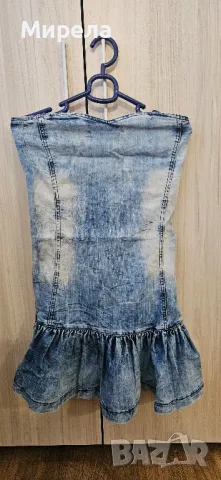 Дънкова рокля , снимка 2 - Рокли - 49842734