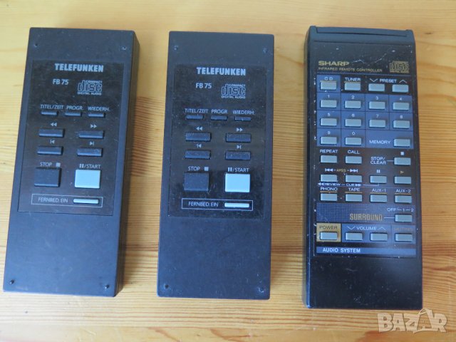 TELEFUNKEN FB75,SHARP -дистанционно, снимка 1 - Ресийвъри, усилватели, смесителни пултове - 42780895