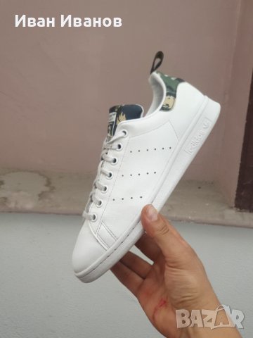 маратонки   adidas Originals Stan Smith White Camo номер 41, снимка 6 - Маратонки - 37315265