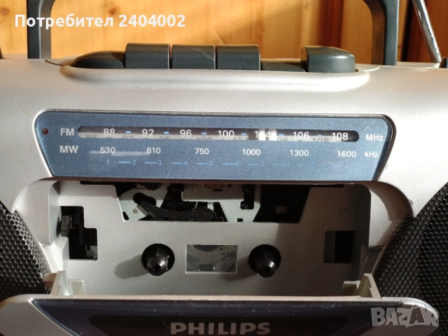 Радио касетофон Philips AQ5150, снимка 4 - Радиокасетофони, транзистори - 52773955