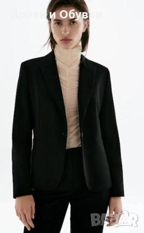 Черно сако ZARA , снимка 3 - Сака - 52761626