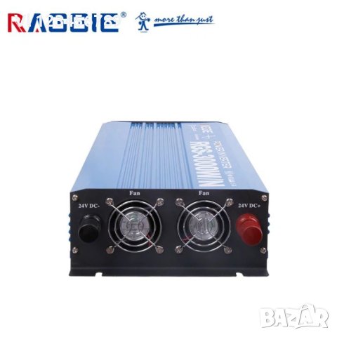 12V /3000 вата Инвертор с чиста синусоида Raggie или 24V/3000W, снимка 4 - Друга електроника - 42375305