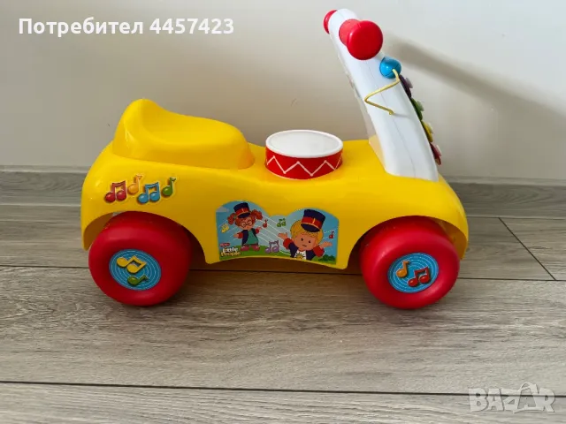 Фишър Прайс - кола за каране и бутане - Музикално приключение, снимка 3 - Коли, камиони, мотори, писти - 50101762