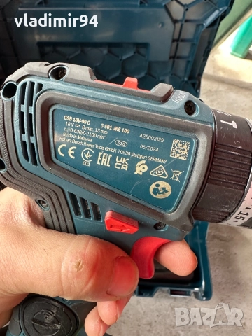 BOSCH GSB 18V-90 C - 2 x 4,0Ah ProCORЕ, снимка 4 - Винтоверти - 52836508