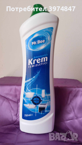 Препарат крем Mr. Bee 750 ml. за почистване на бяни, фаянс, теракот, фурни и др., снимка 1 - Препарати за почистване - 44526926