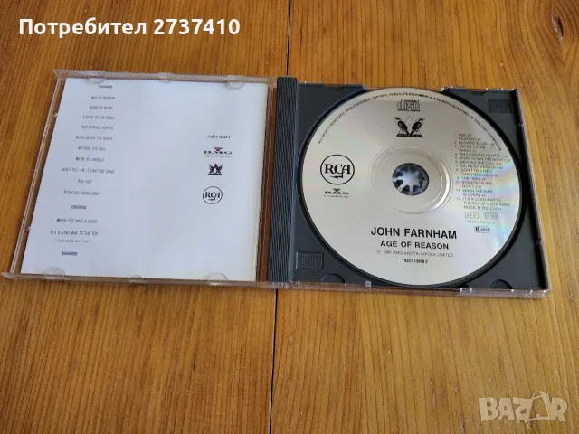 JOHN FARNHAM - AGE OF REASON 6.50 оригинален диск, снимка 2 - CD дискове - 56340246